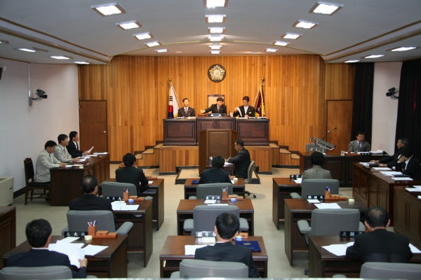 제158회 임시회 제2차본회의 광경