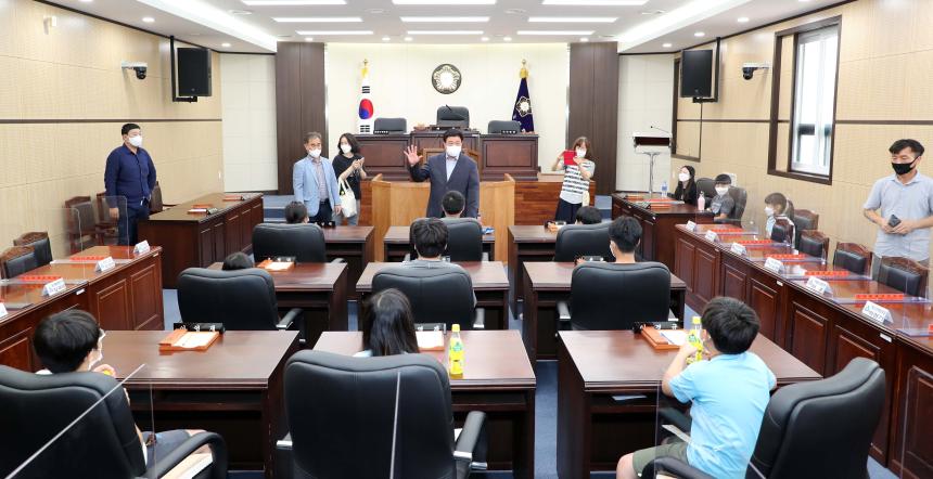 지곡초등학교 함양군의회 방문 - 1