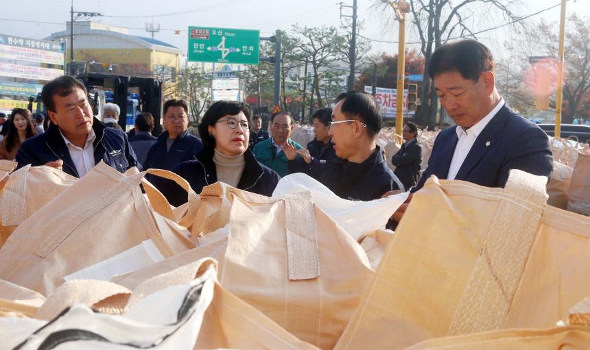 2024년산 공공비축미 건조벼 매입장 방문