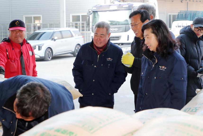 2024년산 공공비축미 건조벼 매입장 방문