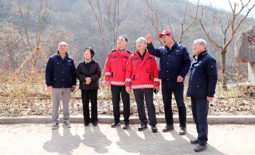 마천산불현장 격려 지원방문 - 3