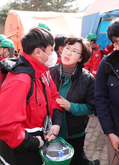 마천산불현장 격려 지원방문 - 5