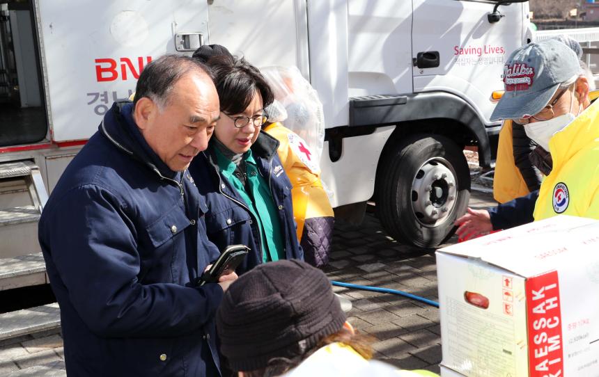 마천산불현장 자원봉사 격려방문 - 6