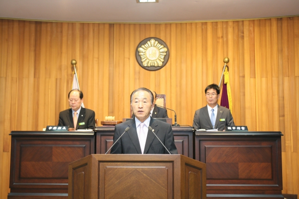 제6대 전반기 의장 당선인사