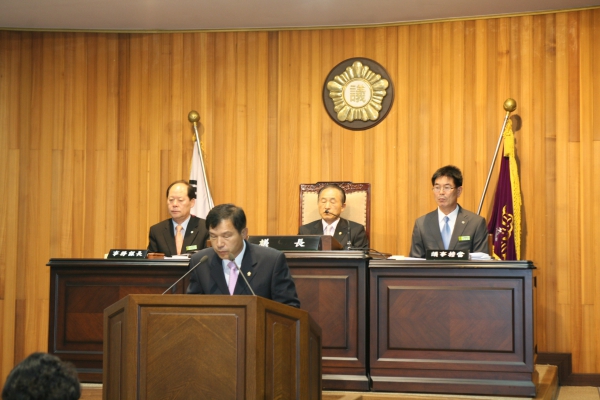 제6대 전반기 의회운영위원장 당선인사