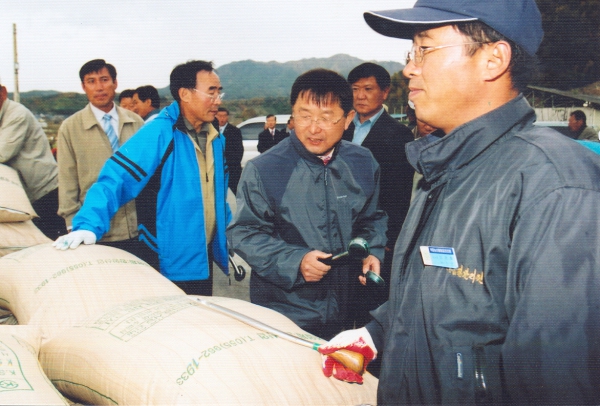 공공미곡비축 매입검사 현장 방문 격려